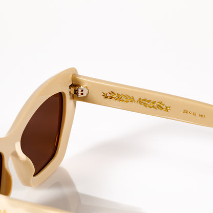 Ivory Cat-Eye Sunglasses
