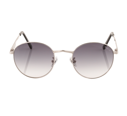 Round Sunglasses in Gold - Warm Brown Lenses