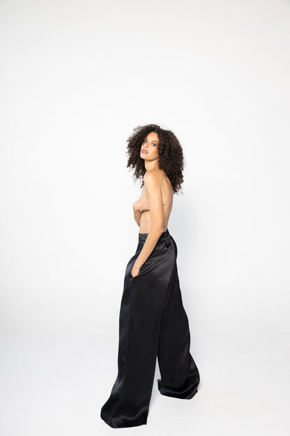 Satin Organza Pajama Trouser