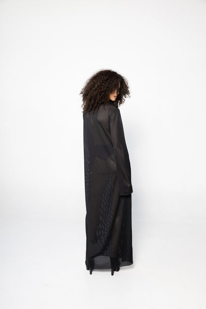 Bell Sleeve Maxi House Dress