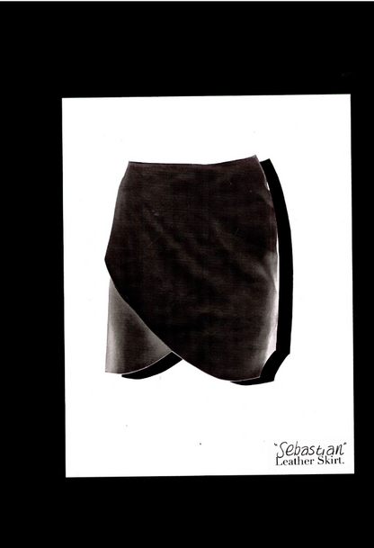 Sebastian Leather Mini Skirt